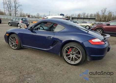 2006 Porsche Cayman S из США, поврежденный, VIN WP0AB29876U780664